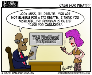 3 11 10 Bearman Cartoon Cash for Caulkers 3 11 10 Bearman Cartoon Cash for Caulkers