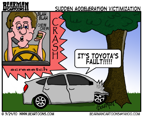 cartoon car accident. Editorial Cartoon – Toyota