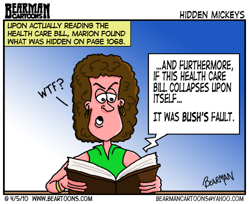 Bearman Cartoon Hidden in the Healthcare Bill