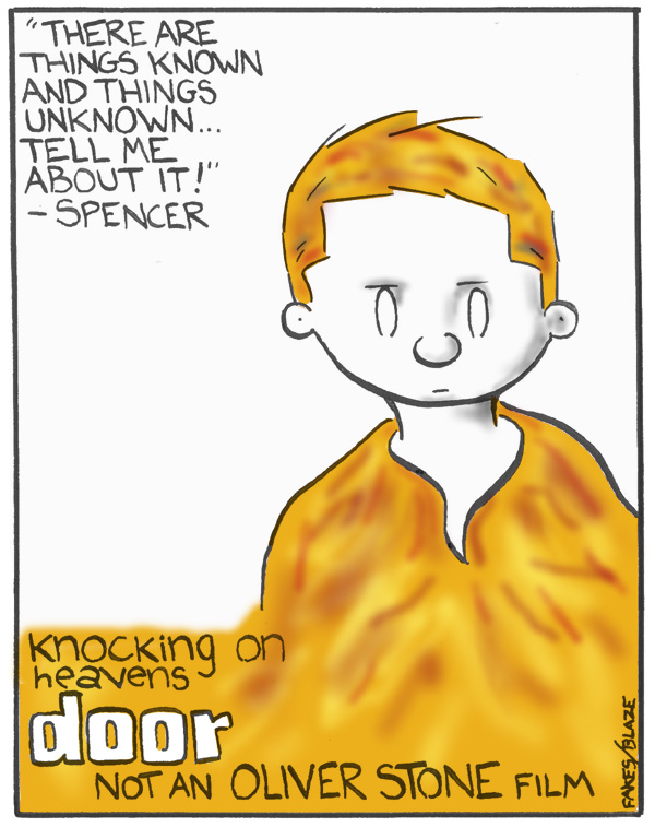 Doors-KOHD Movie Poster 600 Knocking on Heavens Door Spoof Poster of the Doors Movie for beartoons.com
