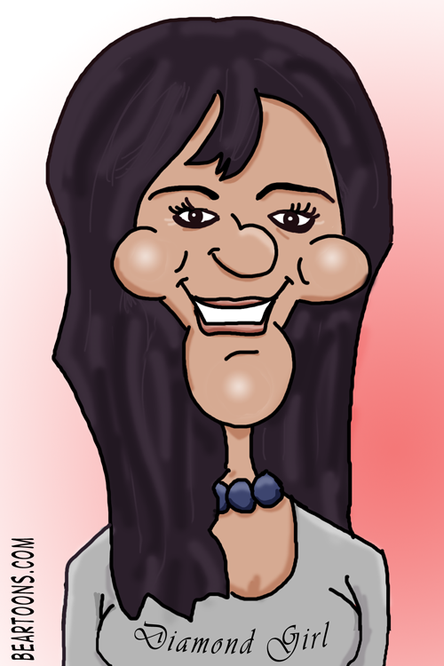 Britteny Elrick of Blunt Delivery Caricature