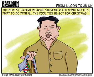 12-28-11-Bearman-Editorial-Cartoon Kim Jong Un Pajamas