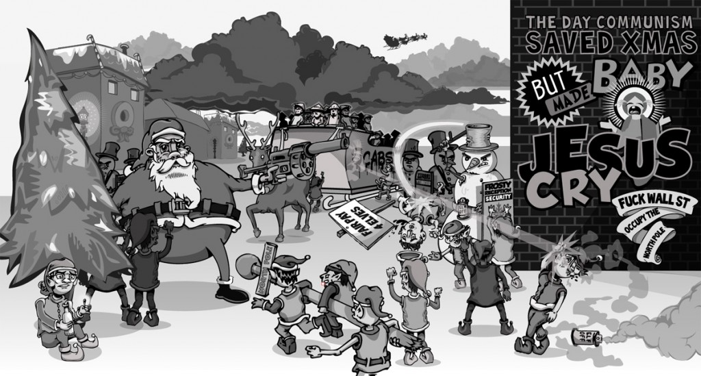Occupy North Pole Editorial Cartoon