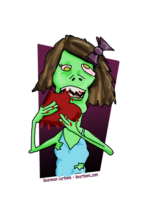 1-12-12- Inside Bearman-Cartoons-Valentines Card Zombie Valentine's Day Greeting Card Inside