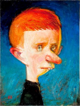 Bill Watterson Calvin and Hobbes painting of Petey Otterloop of Cul De Sac