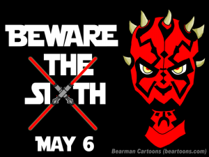 Star-Wars-Beware the Sith-of-May-Bearman Cartoons