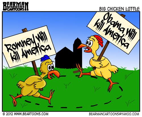 10-31-12-Bearman-Cartoon-Obama Romney Chicken Little