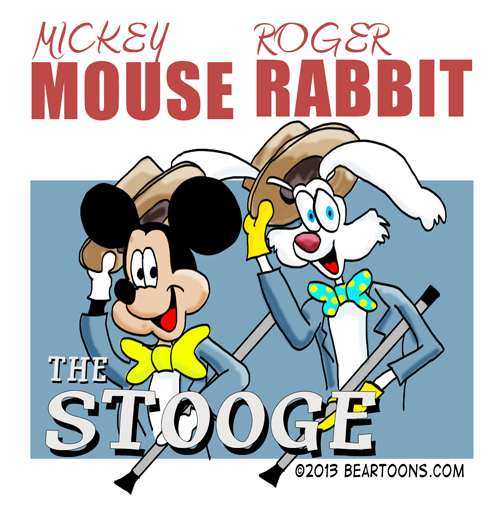 Mickey Mouse and Roger Rabbit in the Stooge Remake by Bearman Cartoons